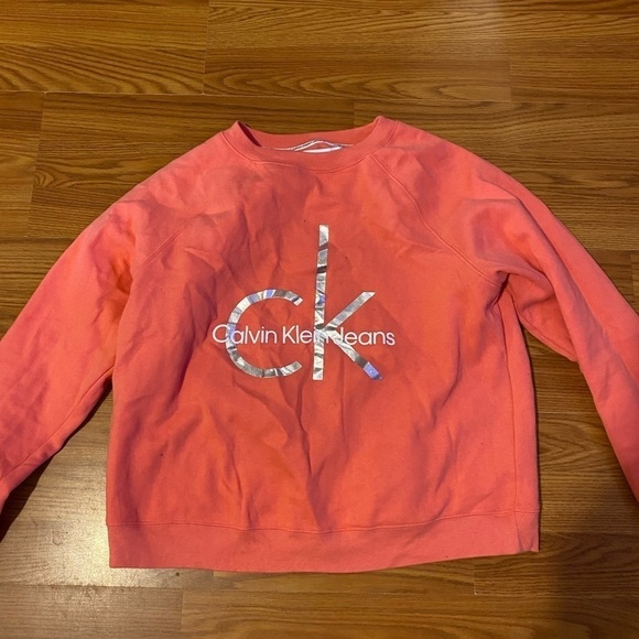 Calvin Klein Cropped Sweatshirt size Medium (FU) - Picture 1 of 9
